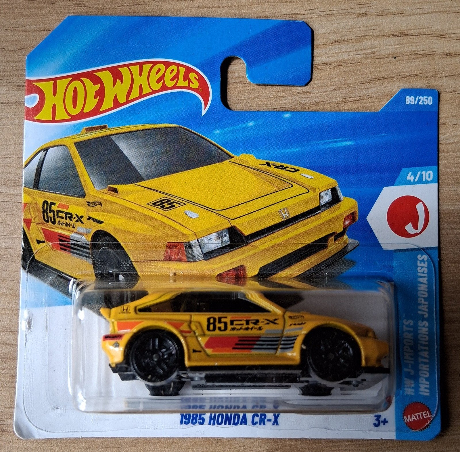 Hot Wheels 1985 Honda CR-X - Geel (Nieuw in verpakking), Ophalen of Verzenden