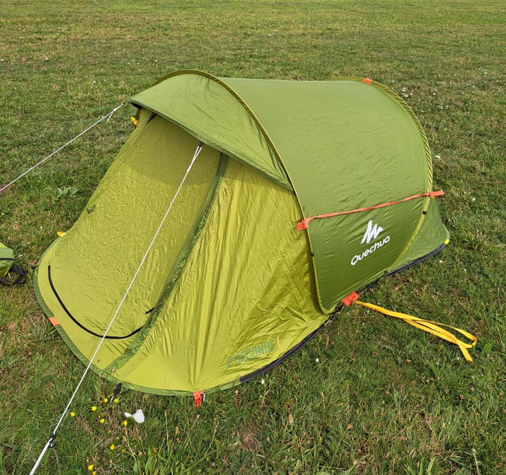 Pop Up Tent Quechua 2 sec Mooie tent voor 1 en 2 personen, Ophalen, Zo goed als nieuw