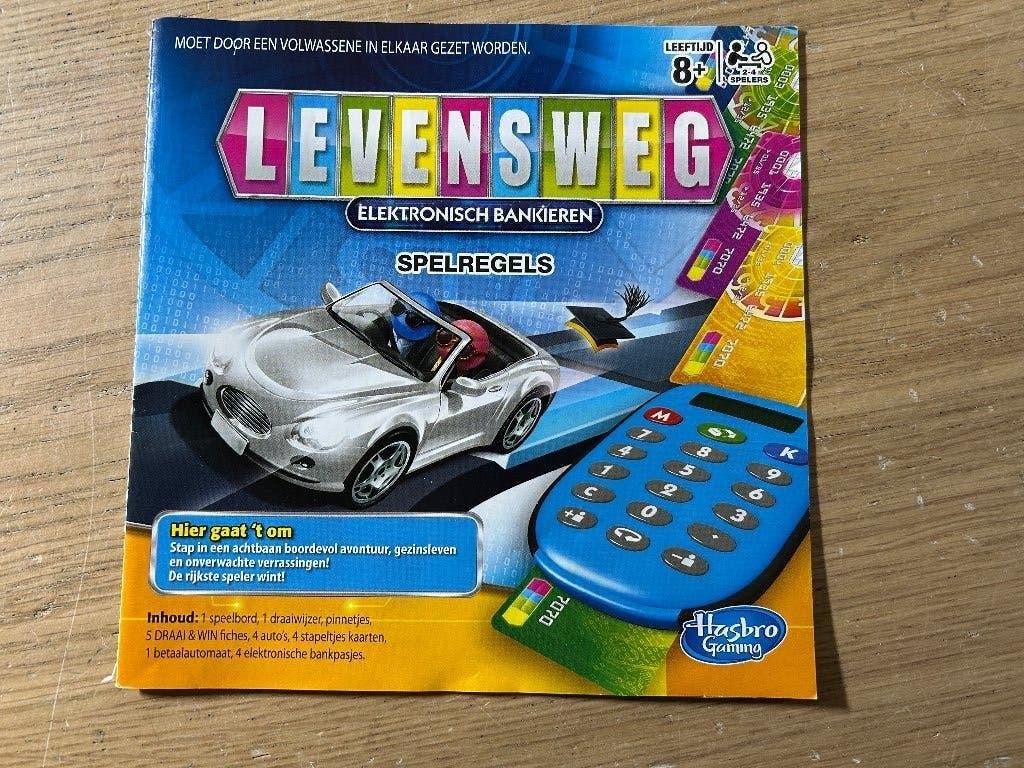 Levensweg Elektronisch Bankieren Bordspel, Hobby en Vrije tijd, Gezelschapsspellen | Bordspellen, Ophalen of Verzenden, Gebruikt