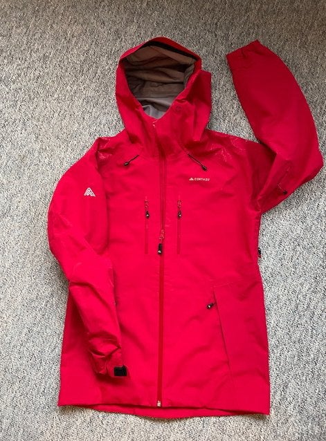 Hardshel waterdichte jas van Cortazu voor heren, mt S, rood, Ophalen of Verzenden, Zo goed als nieuw, Kleding