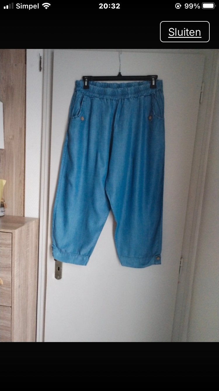 Leuke zachte jeanslook ballonbroek!, Ophalen of Verzenden, Zo goed als nieuw, Lang