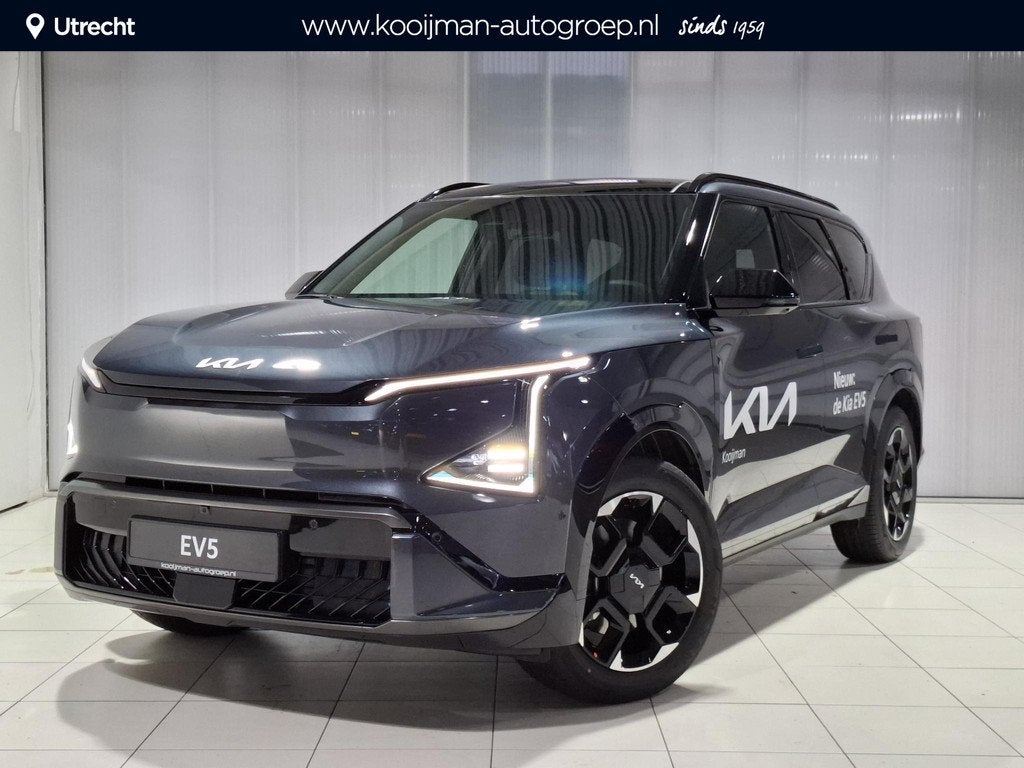 Kia EV5 GT-PlusLine 81.4 kWh Nu beschikbaar voor proefrit., Auto's, Kia, 81 kWh, 510 min, 1992 kg, 218 pk