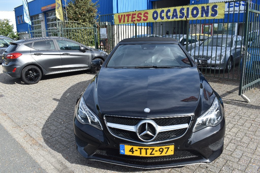 Mercedes-Benz E-Klasse E200 Cabrio A7 2014 Zwart, Auto's, Achterwielaandrijving, 1800 kg, 4 cilinders, Cabriolet