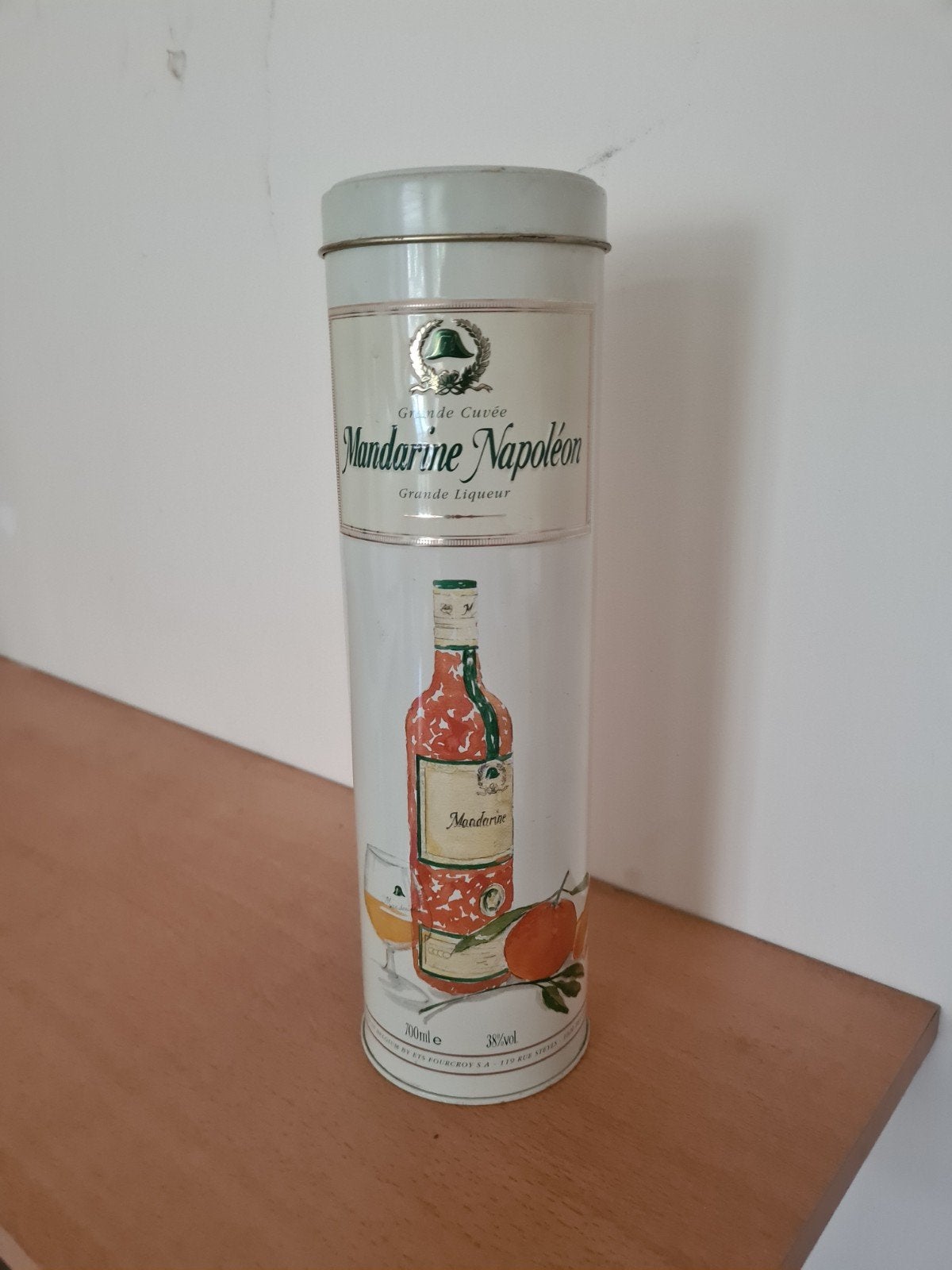 blik voor fles mandarine napoleon, Verzamelen, Ophalen of Verzenden