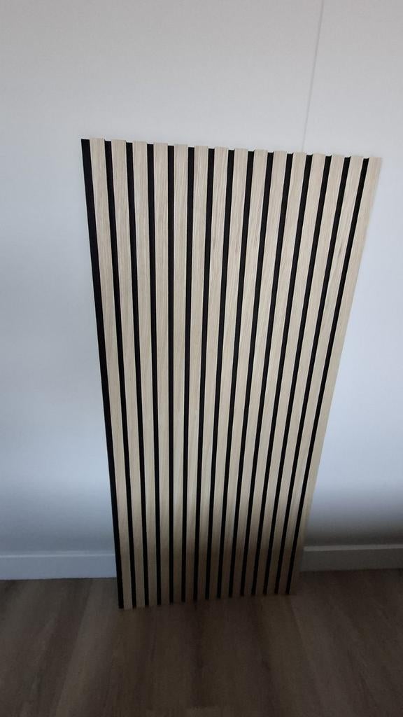 Akoestisch wandpaneel - Hout en Zwart, Hout, Meerkleurig, Nieuw, Wandbord of Wandpaneel