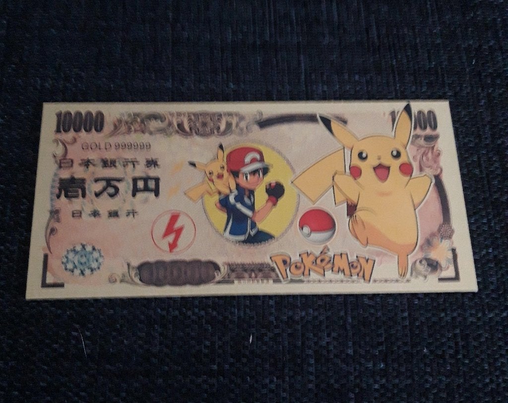 Metallic/folie dollar Pokémon, Ophalen of Verzenden, Nieuw, Overige typen