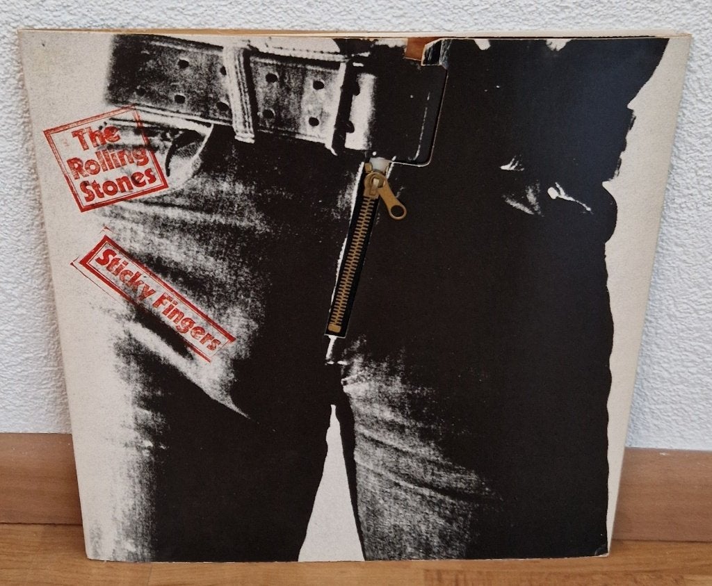 Rolling Stones - Sticky Fingers rits-hoes + LP, Cd's en Dvd's, Vinyl | Rock, Ophalen, LP, Gebruikt, 12 inch