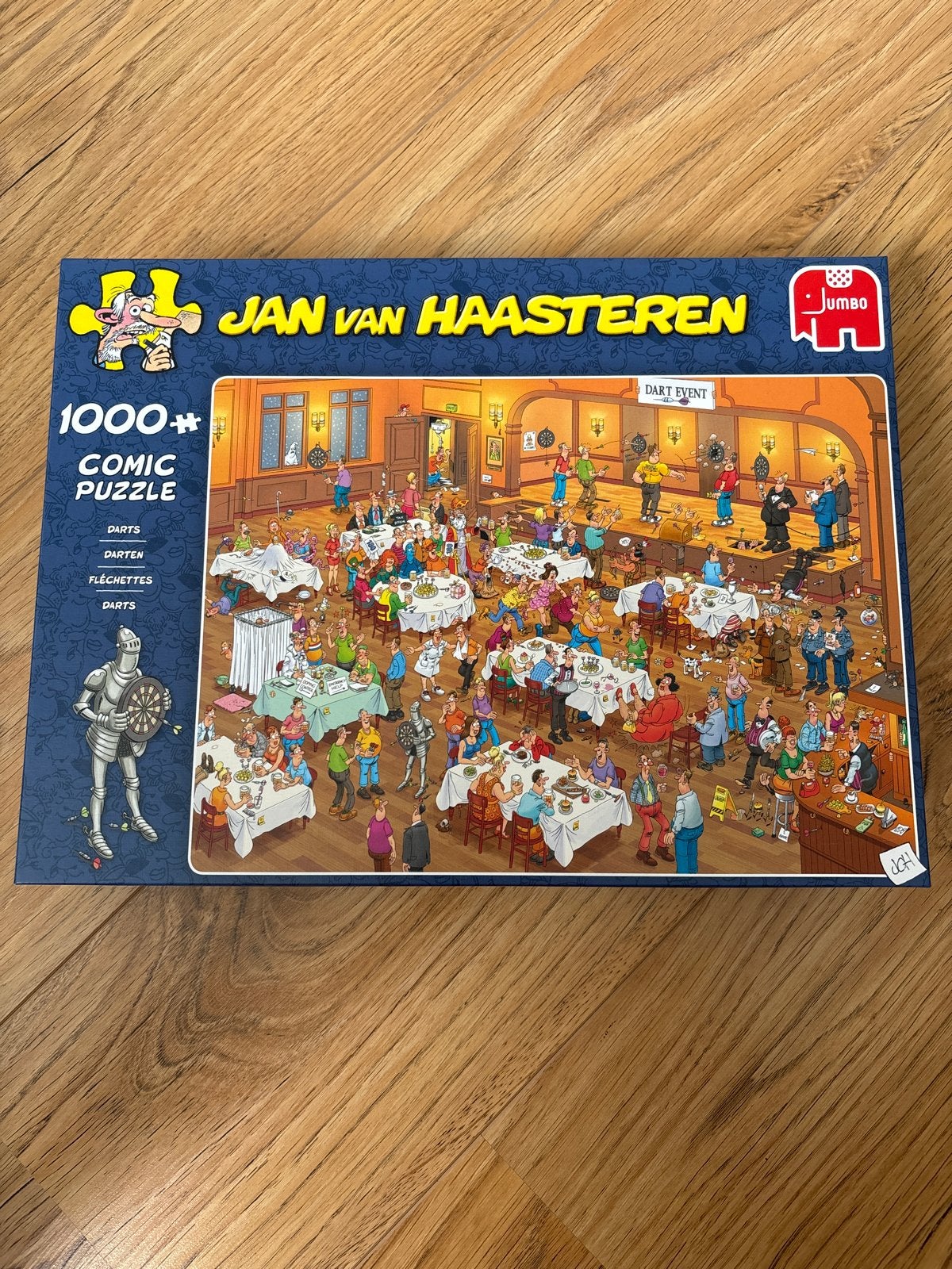 Jan van Haasteren Comic Puzzel - Dart Event 1000 stukjes, Ophalen of Verzenden, 500 t/m 1500 stukjes, Gebruikt, Legpuzzel