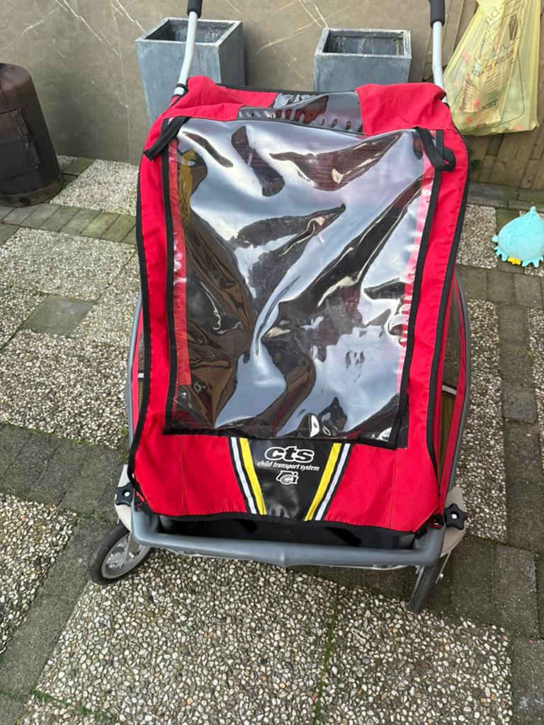 Chariot fietskar, Fietsen en Brommers, Ophalen, Zo goed als nieuw, Kinderkar