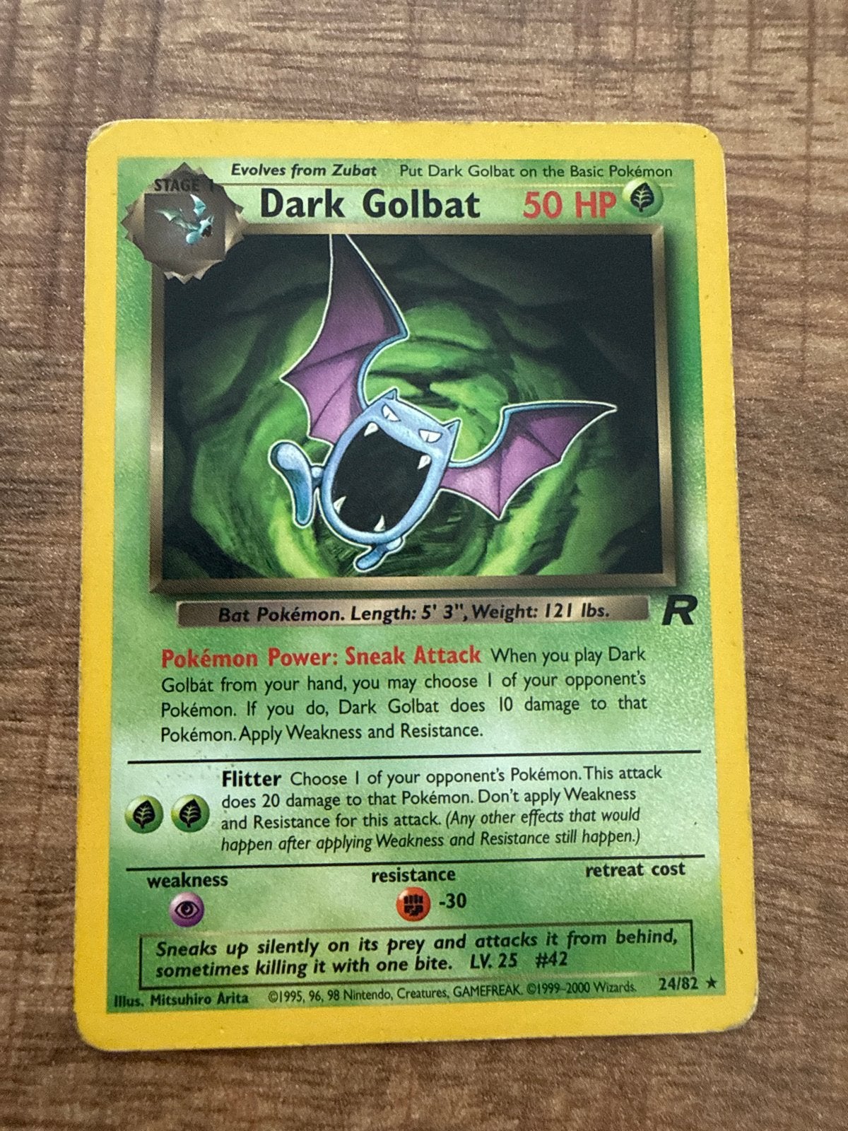 Pokémon Kaart: Dark Golbat 24/82 (Team Rocket Set), Hobby en Vrije tijd, Verzamelkaartspellen | Pokémon, Ophalen, Gebruikt, Losse kaart