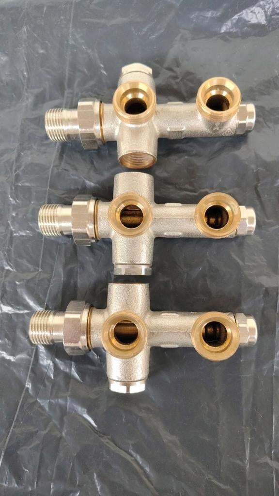3 stuks Danfoss RA-KE 1-pijps onderblok, Minder dan 30 cm, Radiator, Nieuw, Minder dan 60 cm
