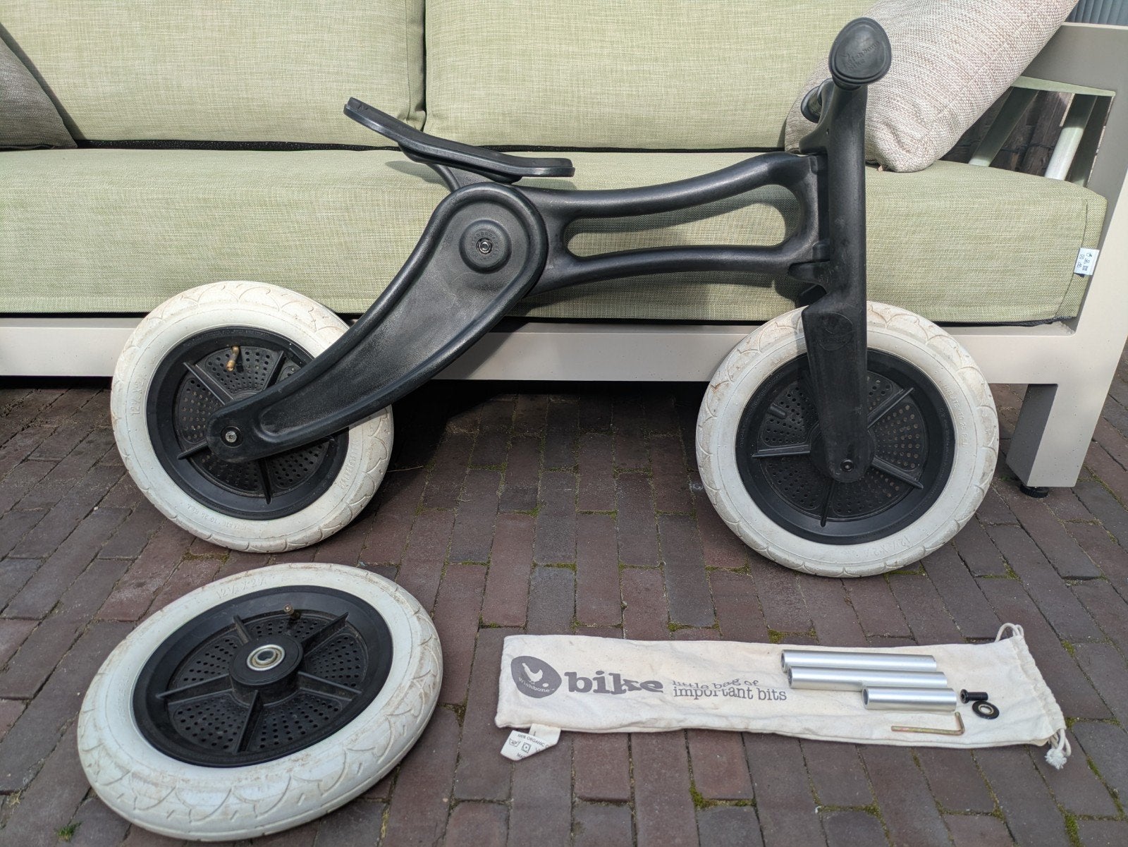 Wishbone Bike 3-in-1 loopfiets/driewieler zwart, Ophalen, Gebruikt, Wishbone Bike