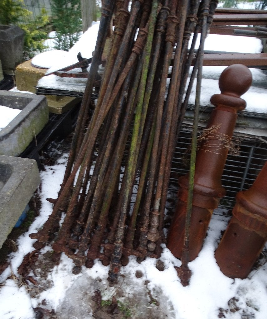 oude gietijzeren trapspijlen, Antiek en Kunst, Ophalen