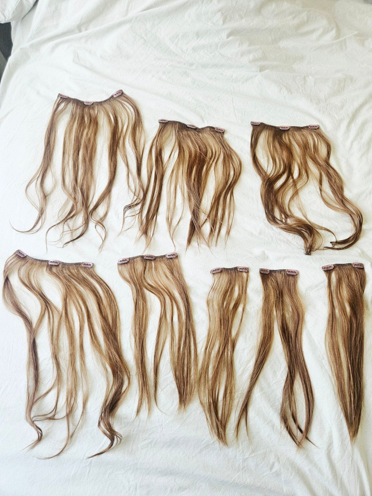 Haarverlenging Clip-in Extensions - Blond/Koper, Ophalen of Verzenden, Pruik of Haarverlenging