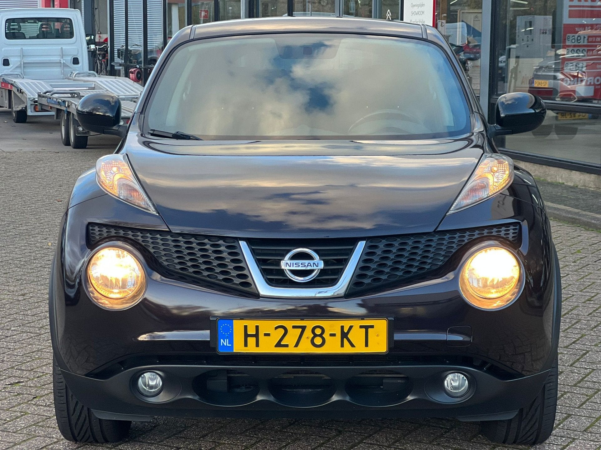 Nissan Juke 1.6 Acenta (bj 2013), Auto's, Voorwielaandrijving, Stof, Zwart, 1165 kg