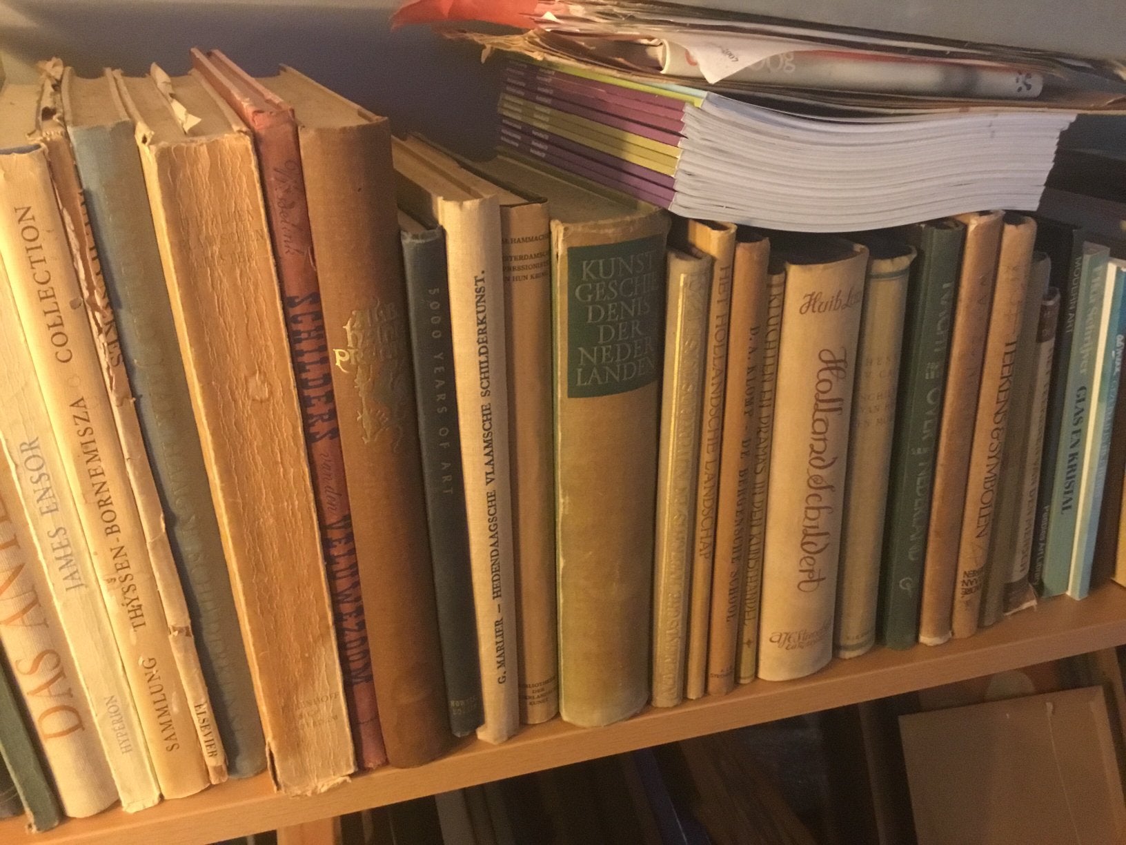 Kunstboeken, ongeveer 100 jaar oud, ongeveer 50 stuks, Ophalen of Verzenden