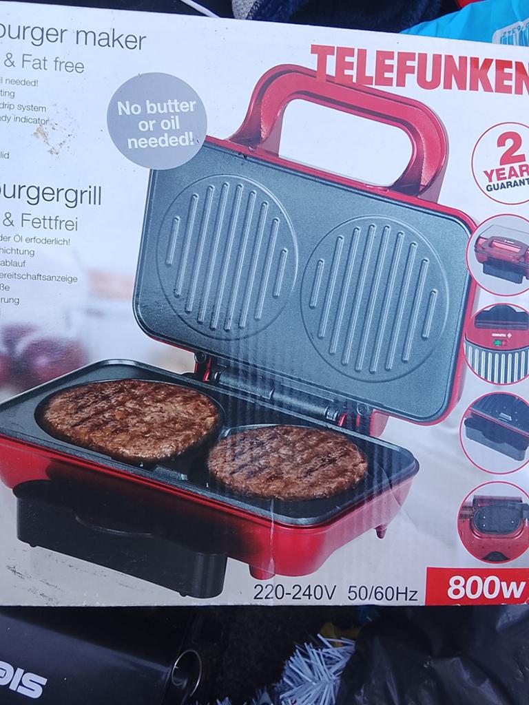 Nieuwe Hamburger maker voor €40 zolder opruiming 0633960040, Ophalen of Verzenden, Nieuw