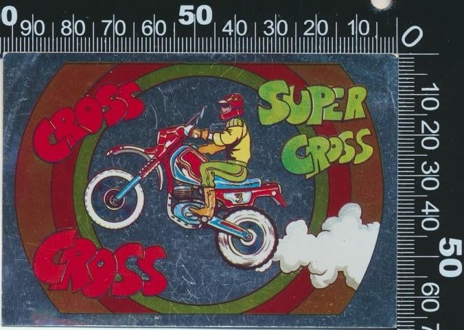Sticker: Panini - Fantastickers - Super Cross (1), Verzamelen, Ophalen of Verzenden, Zo goed als nieuw, Auto of Motor