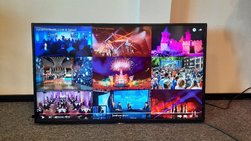 LG 43" Full HD IPS Professional display - 4 stuks, Ophalen, Gebruikt, Audio