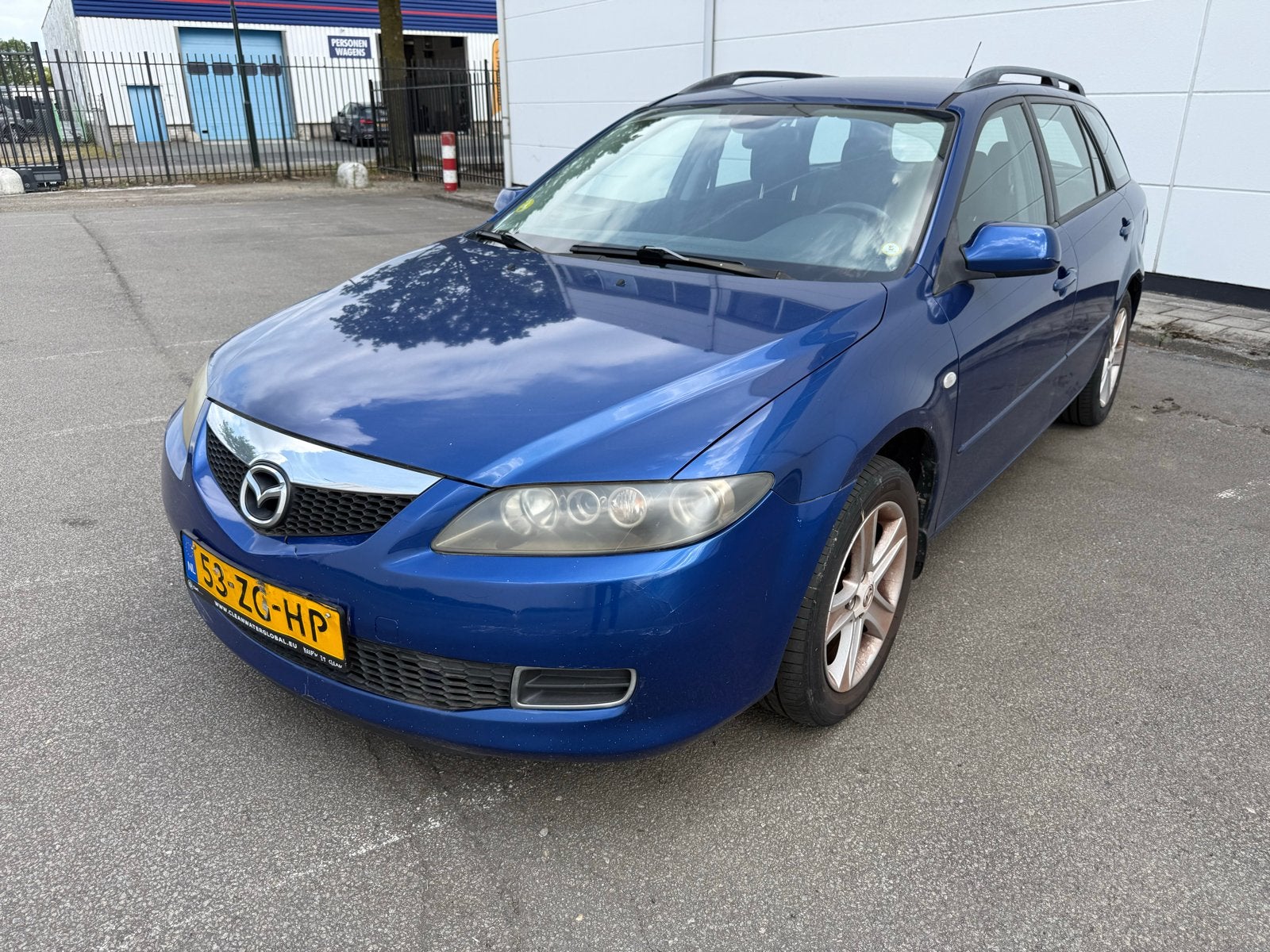 Mazda 6 1.8 Sportbreak - Airco, Auto's, Mazda, Bedrijf, Benzine, C, Stationwagon, Handgeschakeld, Origineel Nederlands, Blauw