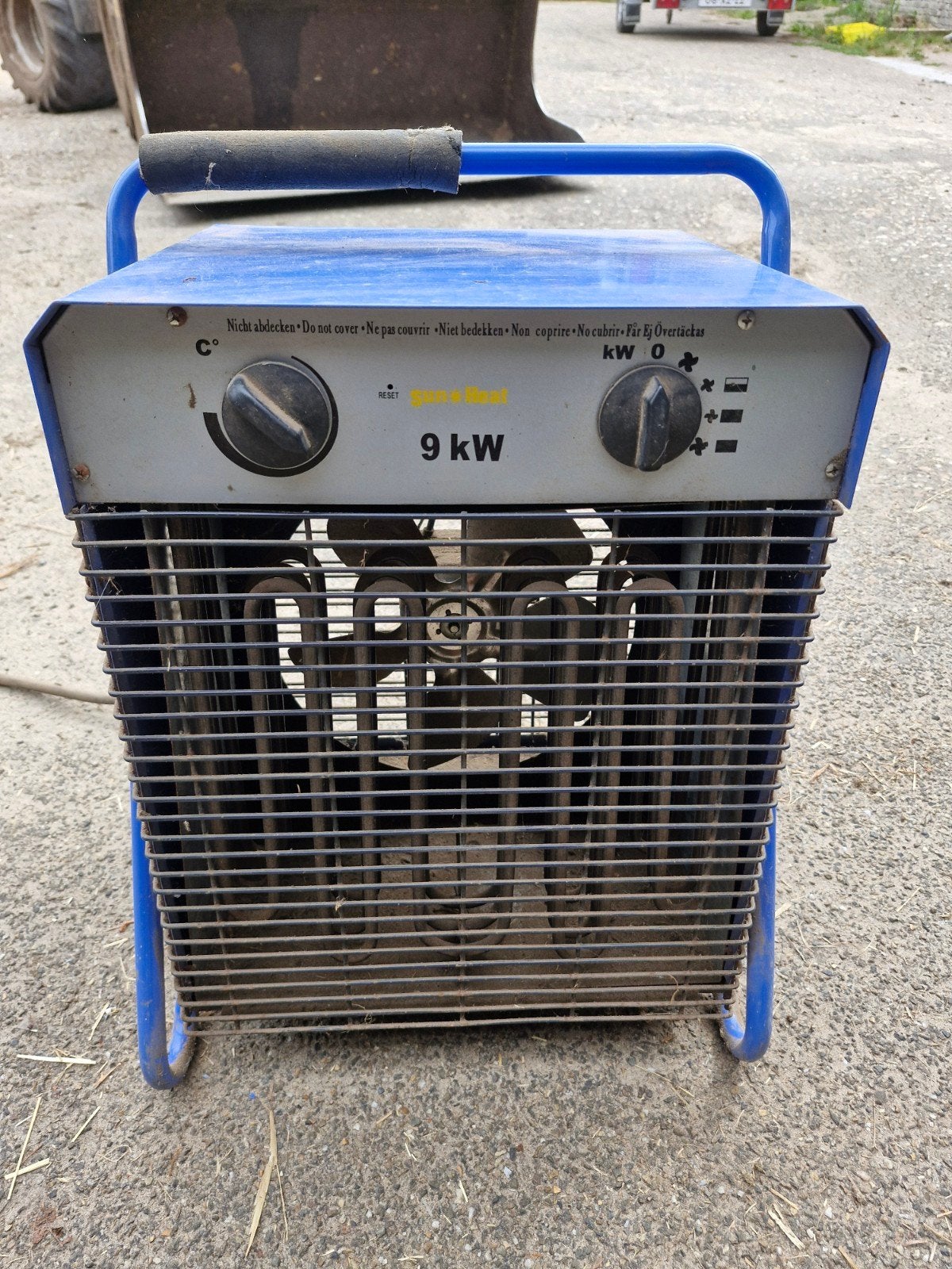 Elektrische Kachel 9KW met Ventilator en Krachtstroom, Ophalen of Verzenden