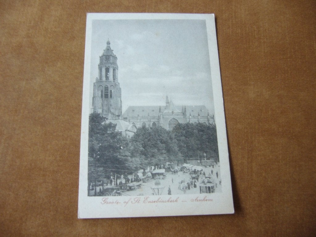 ARNHEM  =  GROOTE OF ST. EUSEBIUSKERK  BRIEFKAART, Ophalen of Verzenden, Voor 1920, Ongelopen, Gelderland