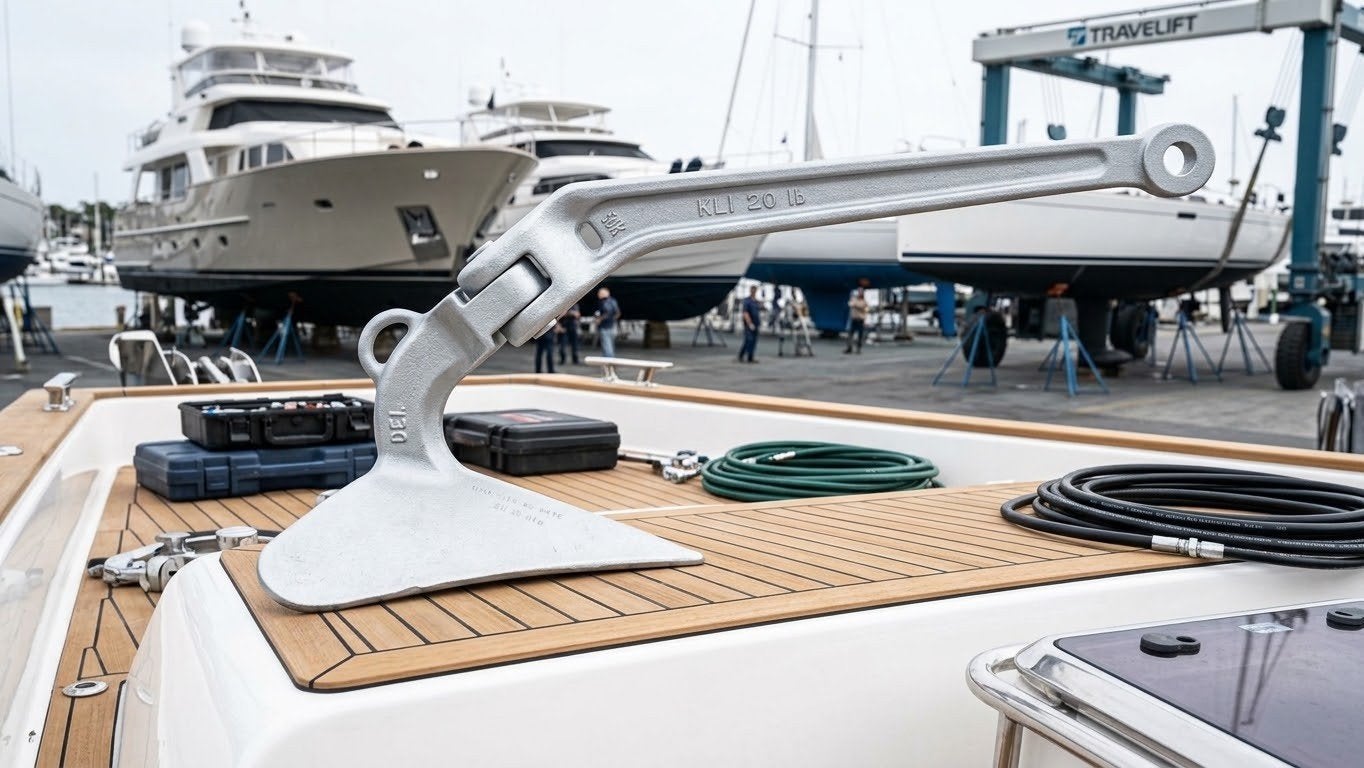 Ploeg CQR Anker 9 kg KLI 20lb Verzinkerd - Motorboot, Sloep, Ophalen of Verzenden, Ankeren en Afmeren, Zeilboot of Motorboot
