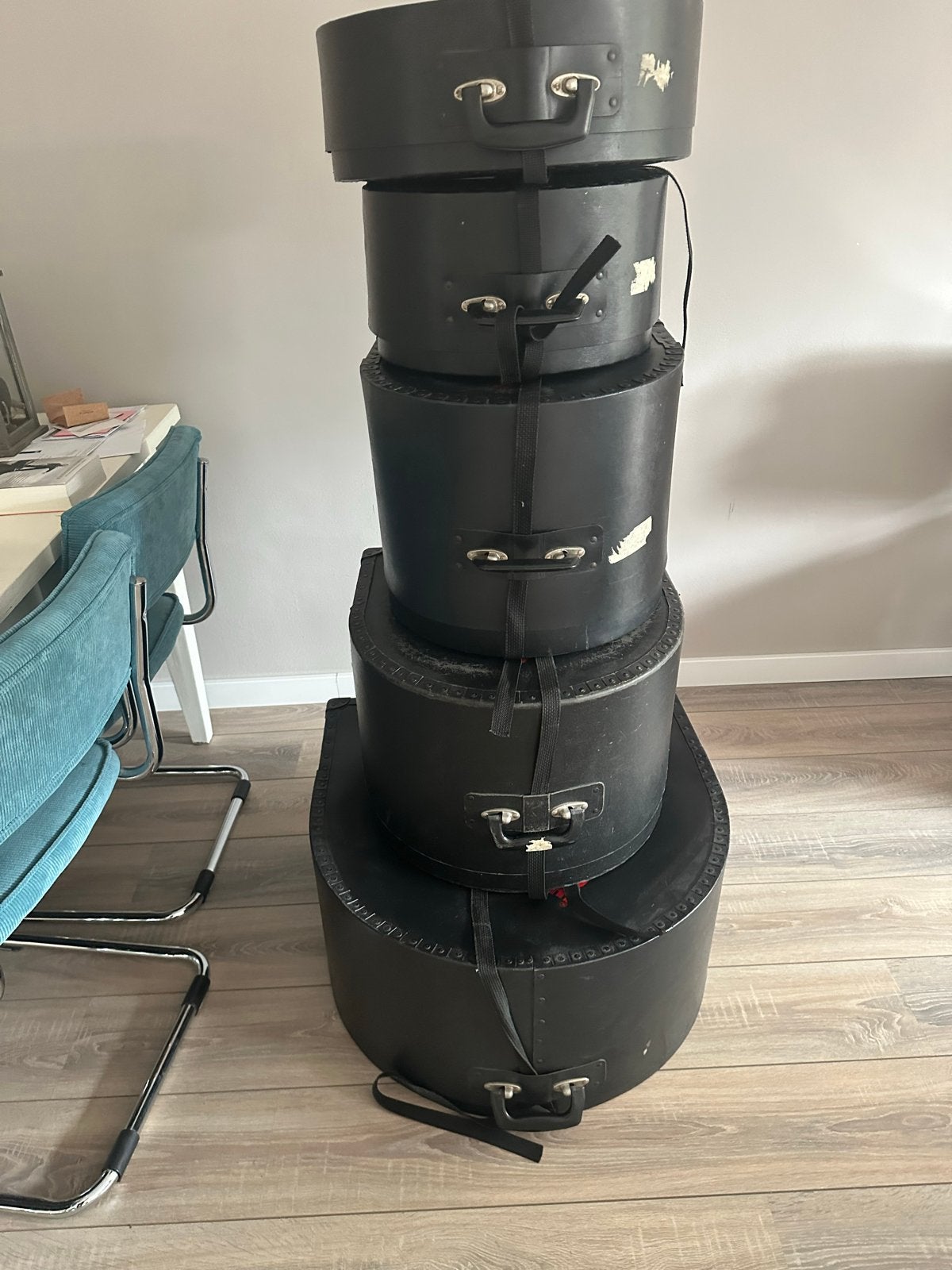 Drumkoffers voor Toms, Snare en Bassdrum (Concorde), Ophalen, Gebruikt, Overige merken