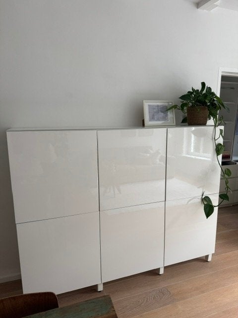 Witte Ikea BestA Kast, Ophalen, Met plank(en), 150 tot 200 cm, Zo goed als nieuw