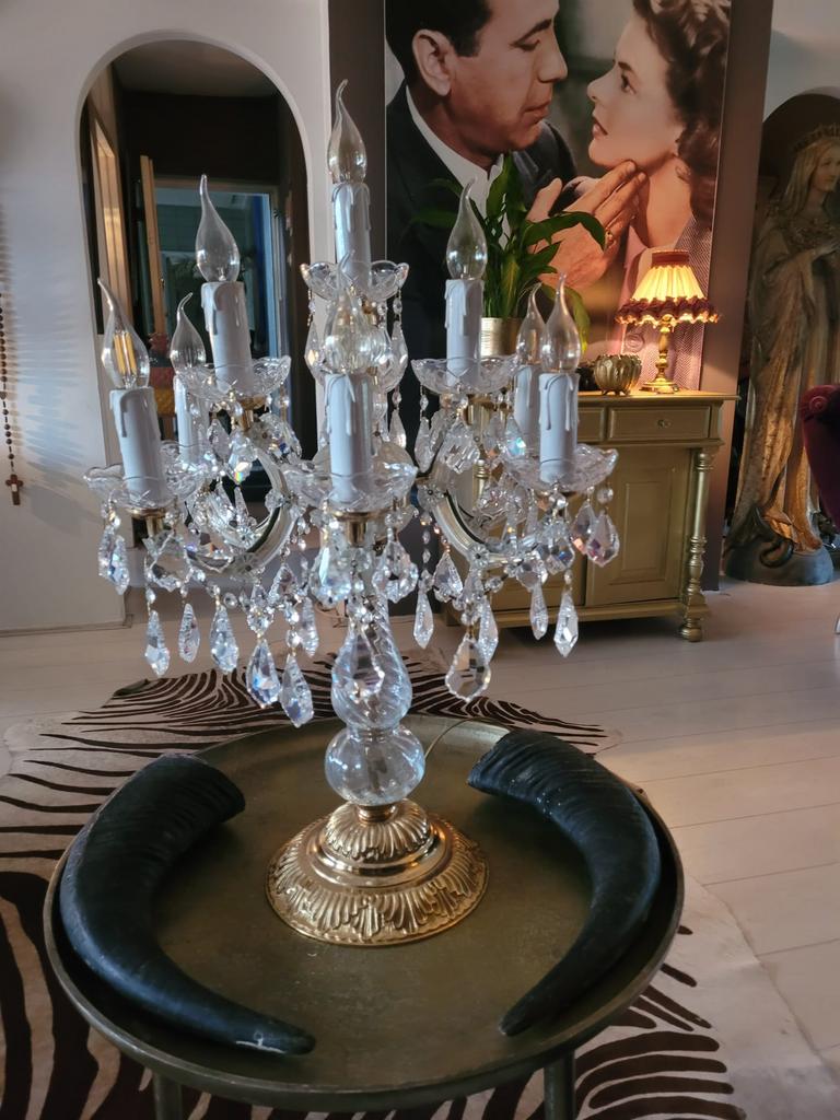 Luxe Kristallen Tafellampen Set - Elegant & Klassiek, Overige materialen, Gebruikt, 50 tot 75 cm, Baccarat-stijl