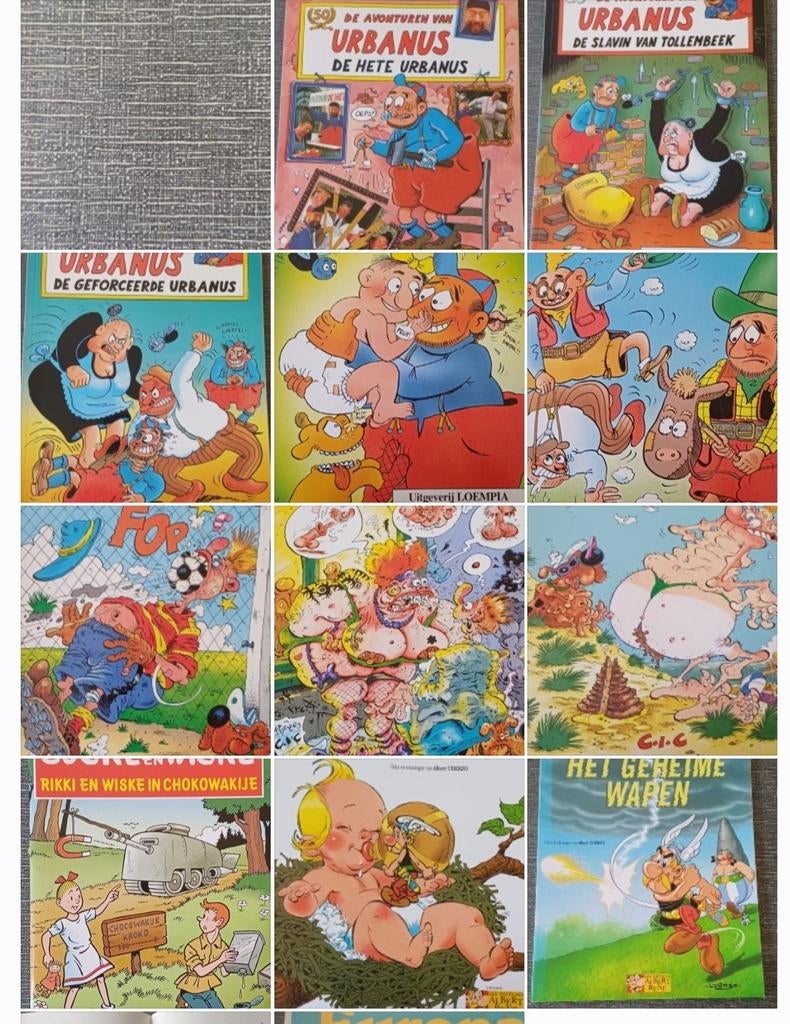 Diverse stripboeken: Asterix, Urbanus, Joop Klepzeiker, Meerdere stripboeken, Ophalen of Verzenden, Gelezen