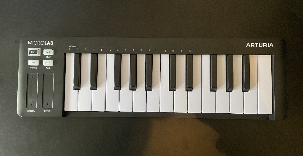 Arturia Microlab MK3 Black Midi Keyboard, Ophalen of Verzenden, Zo goed als nieuw