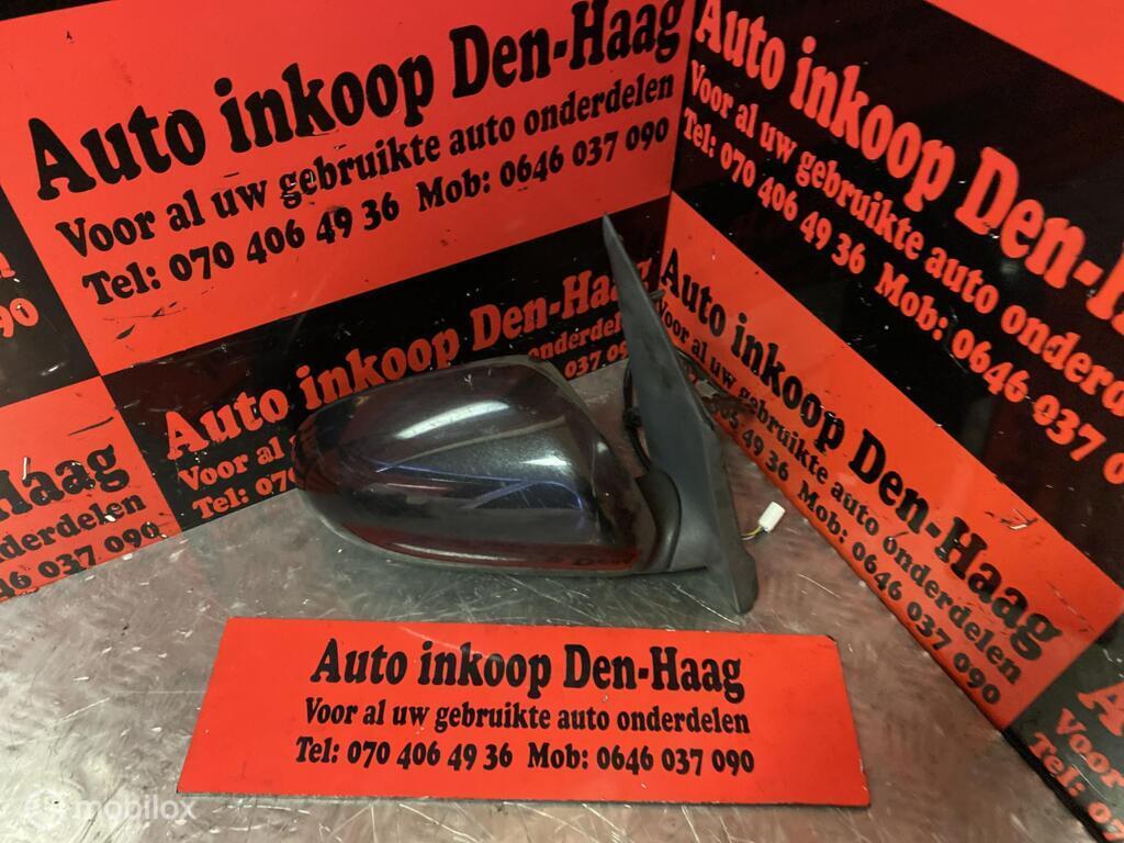 Daihatsu Cuore ('07-'12) Buitenspiegel Rechts - ZWART X07, Auto-onderdelen, Spiegels, Daihatsu, Gebruikt, Daihatsu, Ophalen of Verzenden