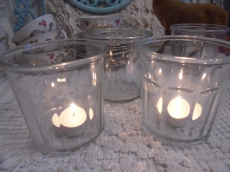6 Brocante franse jampotten 500 ml, Ophalen of Verzenden