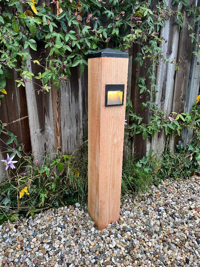 Tuinverlichting hout, Tuin en Terras, Minder dan 50 watt, Overige typen, Nieuw, Ophalen of Verzenden