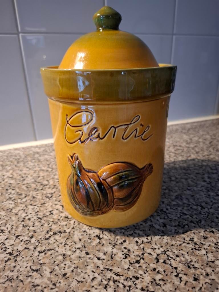 Vintage Uienpot met Deksel, Antiek en Kunst, Ophalen of Verzenden