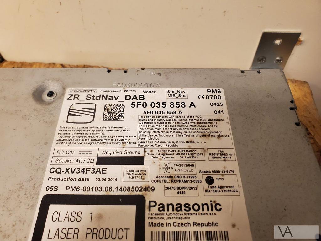 Seat Leon 5f 2013 - 2020 radio navigatie module 5f0035858a, Ophalen of Verzenden, Gebruikt, Seat