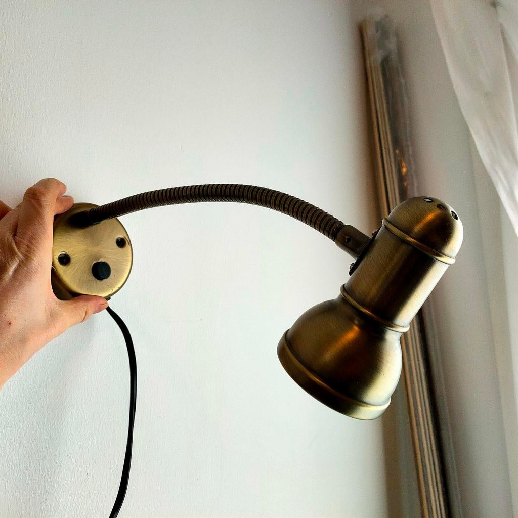 Steinhauer messingkleurige wandlamp zgan, Ophalen of Verzenden, Zo goed als nieuw