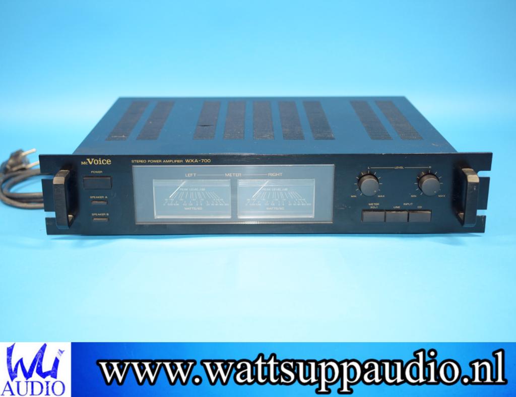 MC Voice WXA-700 2 kanaals versterker / VU meters, Overige merken, Gebruikt, ., Ophalen of Verzenden