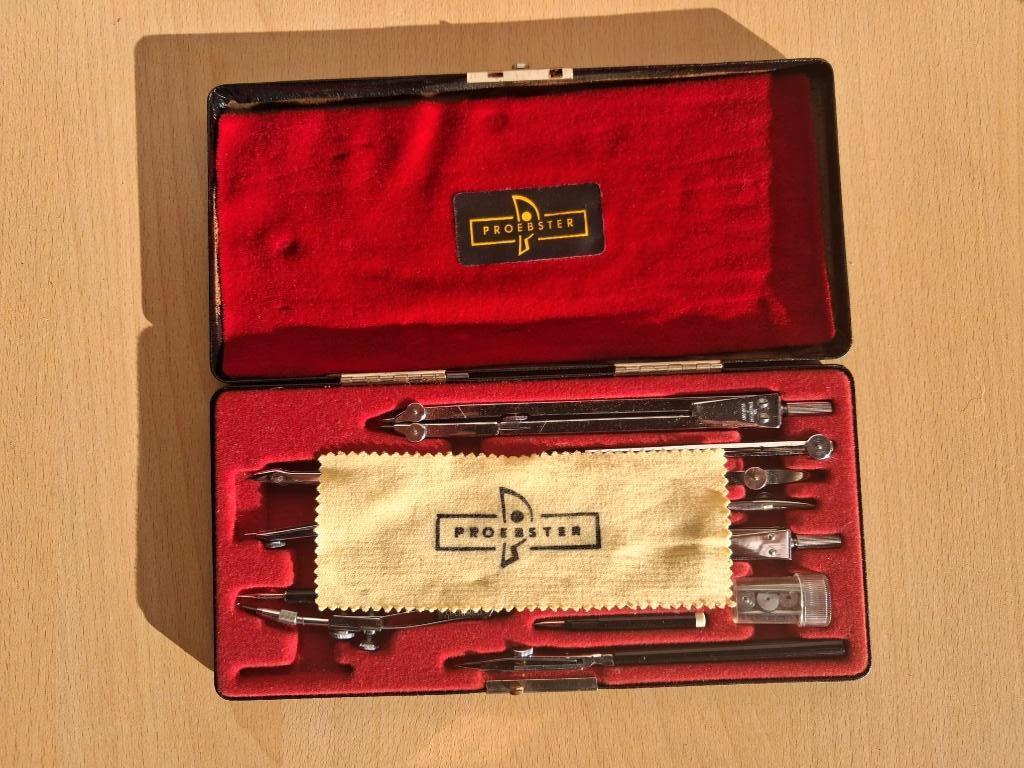 Originele complete Proebster passerdoos uit 1930, Ophalen of Verzenden