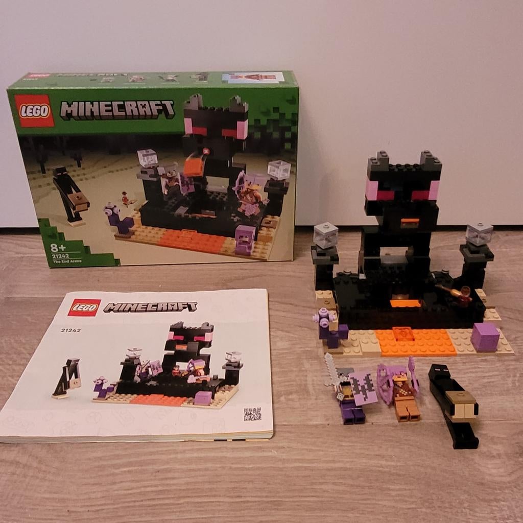 LEGO Minecraft The End Arena 21242, Ophalen of Verzenden, Zo goed als nieuw, Complete set, Lego
