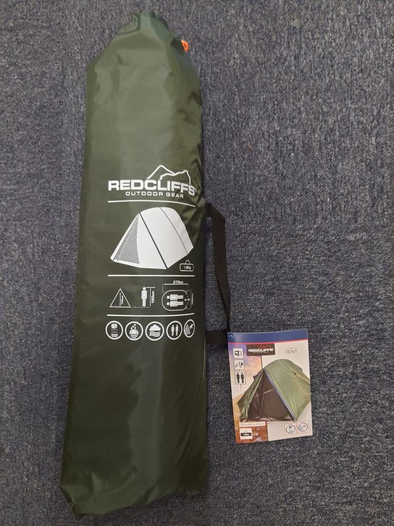 Nieuwe 2 persoons tent, compact en licht., Nieuw, Ophalen of Verzenden, Nvt@nvt.com, Redcliffs