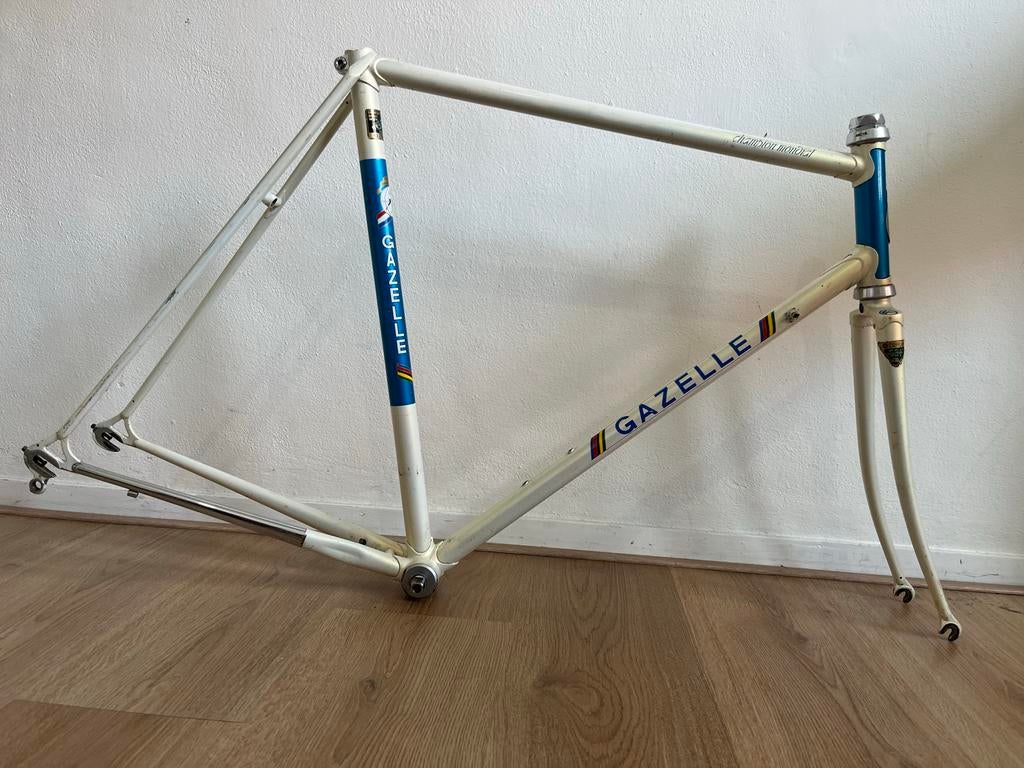 Gazelle reynolds 531 AA-frame 58cm, Ophalen, Staal, Zo goed als nieuw, 57 tot 61 cm