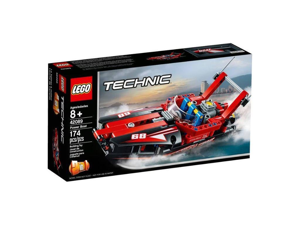 Lego technic powerboat, Ophalen of Verzenden, Zo goed als nieuw, Complete set, Lego