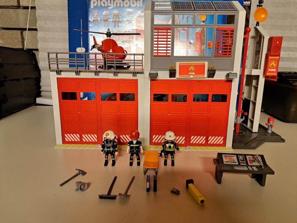Playmobil Brandweerkazerne 9462 - Complete Set, Kinderen en Baby's, Speelgoed | Playmobil, Ophalen of Verzenden, Gebruikt, Complete set
