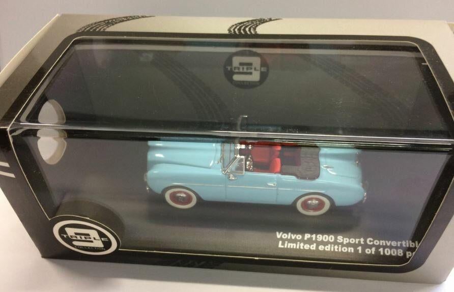 JSN Triple9 1:43 Volvo P1900 Sport Cabrio lichtblauw, -, Nieuw, Ophalen of Verzenden, Overige merken