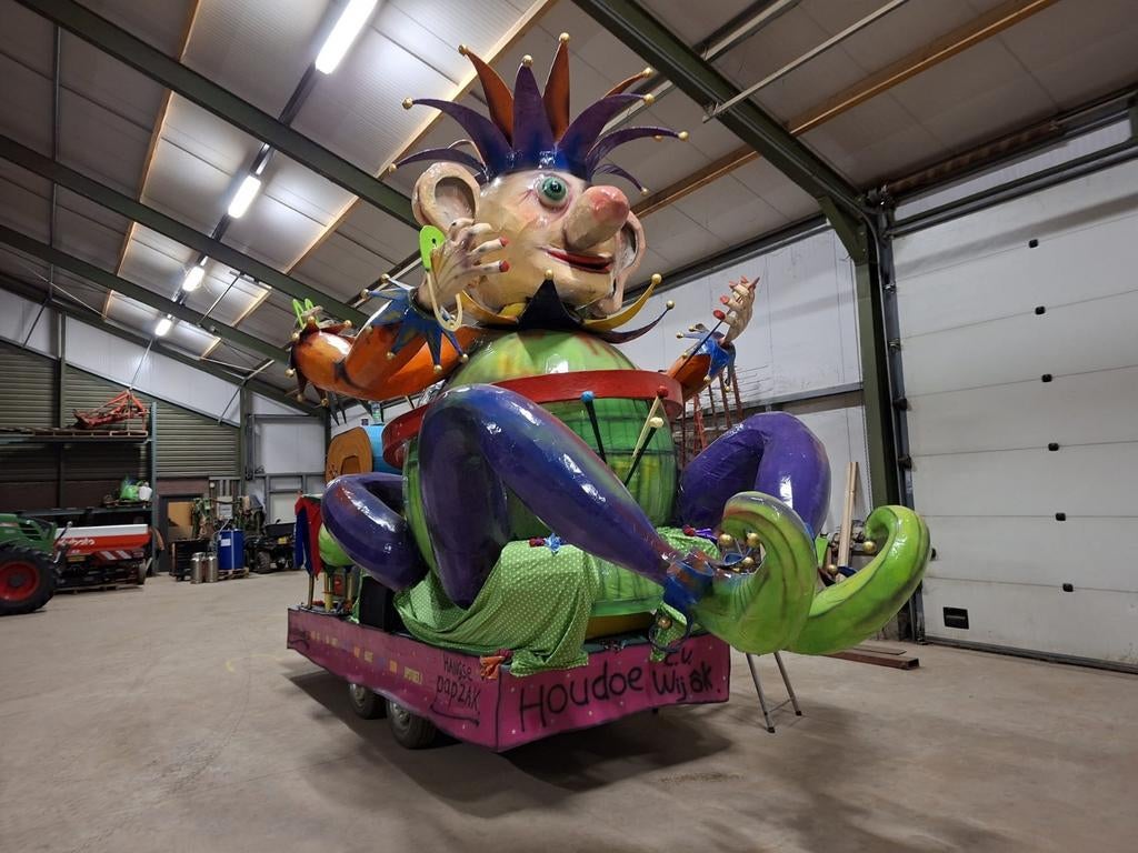Carnavals pop nar met twee zichtkanten, Tickets en Kaartjes, Twee personen, Ticket of Toegangskaart