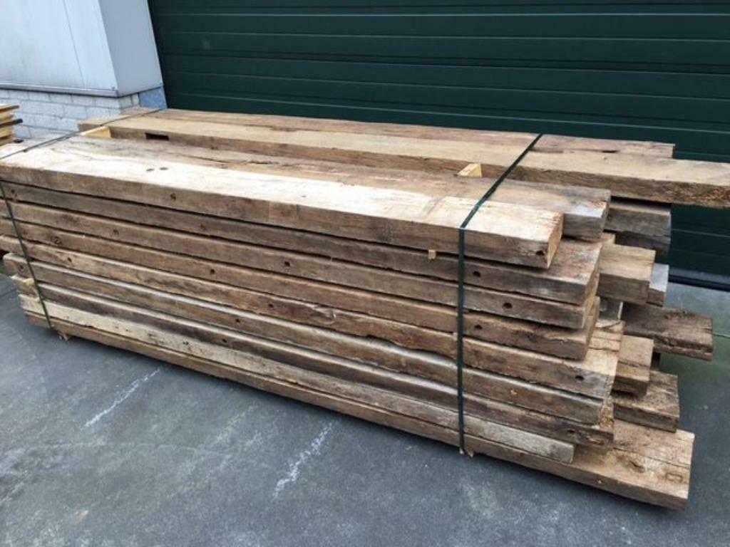 Oud eiken / Sloophout / Oud hout, Doe-het-zelf en Verbouw, Hout en Planken, Ophalen, Gebruikt, Eiken