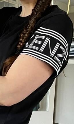 Kenzo tshirt maat m zwart merk t-shirt dames kleding, Maat 38/40 (M), Verzenden, Kenzo, Zwart