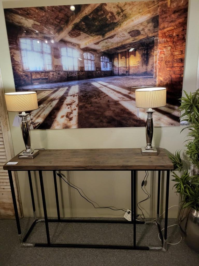 Sidetable, gerecycled teak, 1.40 m breed, Ophalen, Nieuw